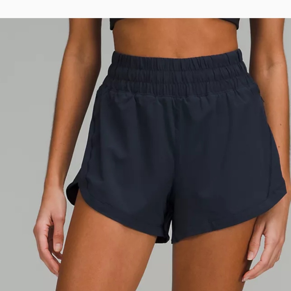 Lululemon track that 3” Women's Black Athletic Shorts